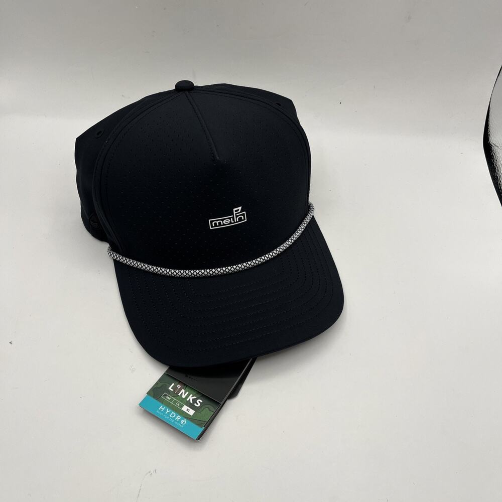 Melin Coronado Links FDN Hydro Snapback Cap Hat Men's Sz X-Large Black NWT